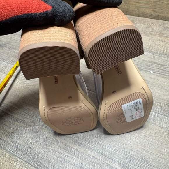 Vince Camuto clarissa Tortilla True Suede Open Toe Sandal Women's Size 9 - Picture 4 of 7